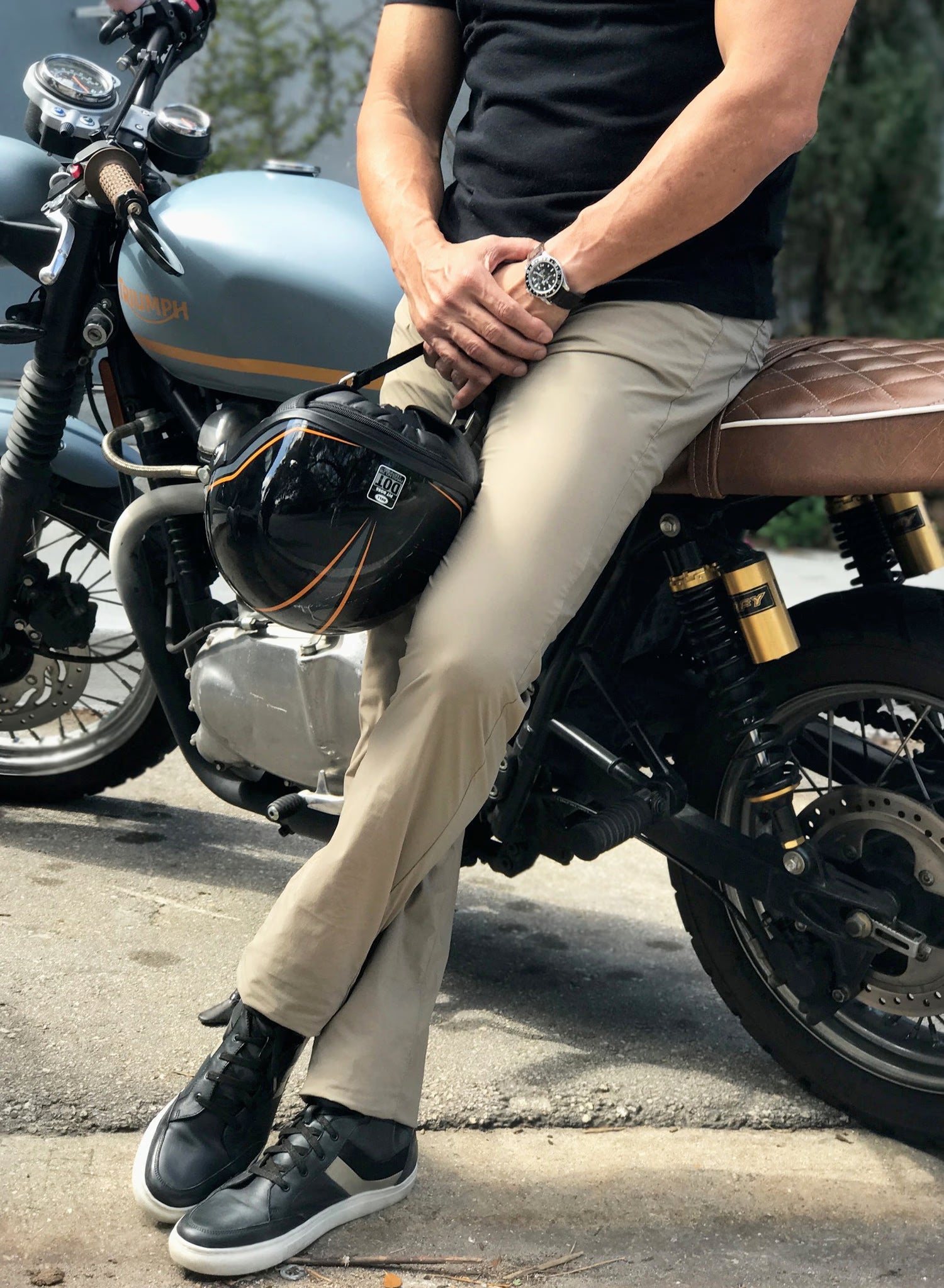 Pantalone Slim Tessuto Anti Piega - Alessio