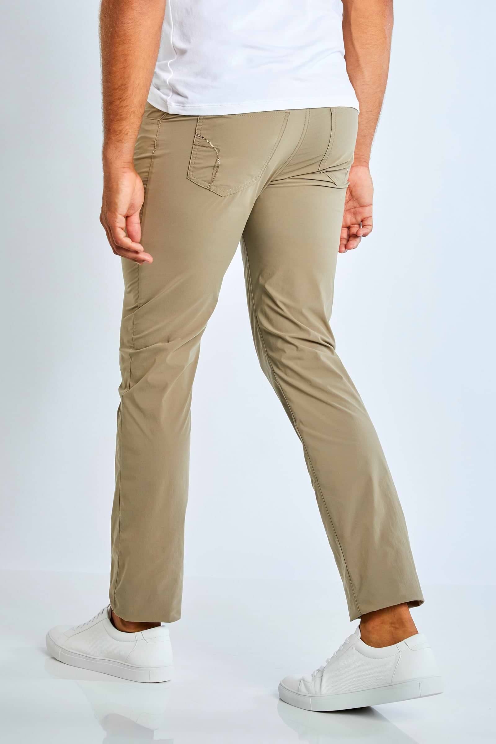 Pantalone Slim Tessuto Anti Piega - Alessio