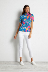 Maglia Mezze Maniche Zip - Printed Belle